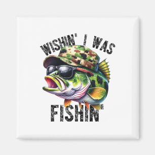 Wünschte, ich würde großen Maulbrassen fischen, lu Magnet