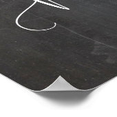 wünschten Sie wären hier Gedenktafel der Hochzeit Poster (Ecke)