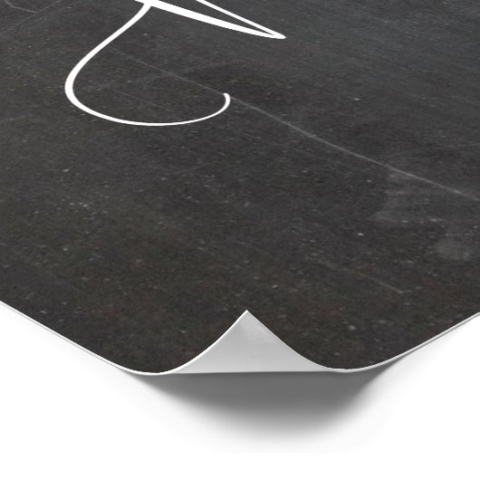 wünschten Sie wären hier Gedenktafel der Hochzeit  Poster (Ecke)