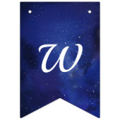 Wunschtraum Nachthimmel Wunschstern Wimpelkette (Zweite Fahne)