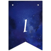 Wunschtraum Nachthimmel Wunschstern Wimpelkette (Dritte Fahne)