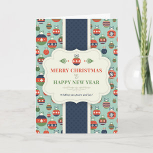 Wunschurlaub dekorativer Weihnachtsbaum Feiertagskarte