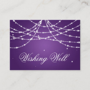 Wunschwell Sparkling String Lila Begleitkarte
