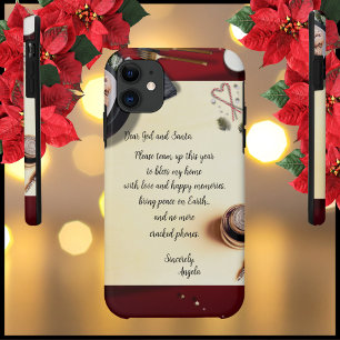 Wunschzettel an den Weihnachtsmann & Lustige Fried Case-Mate iPhone Hülle