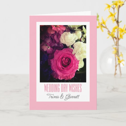 Wunschzettel für Hochzeitsfeier Karte (Gelbe Blume)