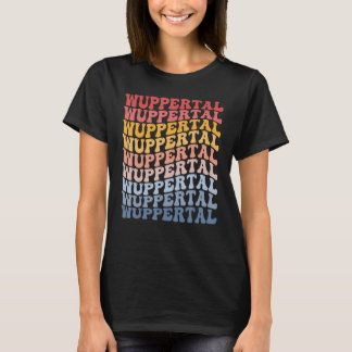 Wuppertal City Groovy Retro T-Shirt