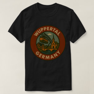 Wuppertal Deutschland Stadt Kunst T-Shirt