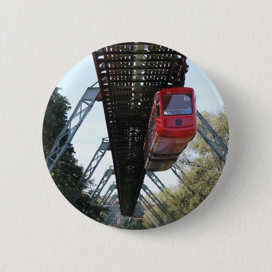 Wuppertal Floating Train / Wuppertaler Schwebebahn Button (Vorderseite)