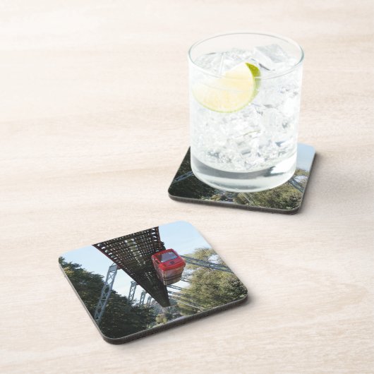 Wuppertal Floating Train / Wuppertaler Schwebebahn Getränkeuntersetzer (Rechte Seite)