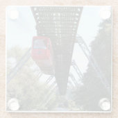 Wuppertal Floating Train / Wuppertaler Schwebebahn Glasuntersetzer (Rückseite)