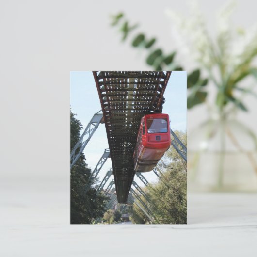 Wuppertal Floating Train / Wuppertaler Schwebebahn Postkarte (Stehend Vorderseite)