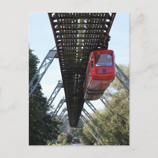 Wuppertal Floating Train / Wuppertaler Schwebebahn Postkarte (Vorderseite)