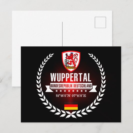Wuppertal Postkarte (Vorne/Hinten)