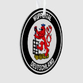 Wuppertal Round Emblem Ornament (Vorderseite)
