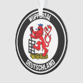 Wuppertal Round Emblem Ornament (Vorderseite)