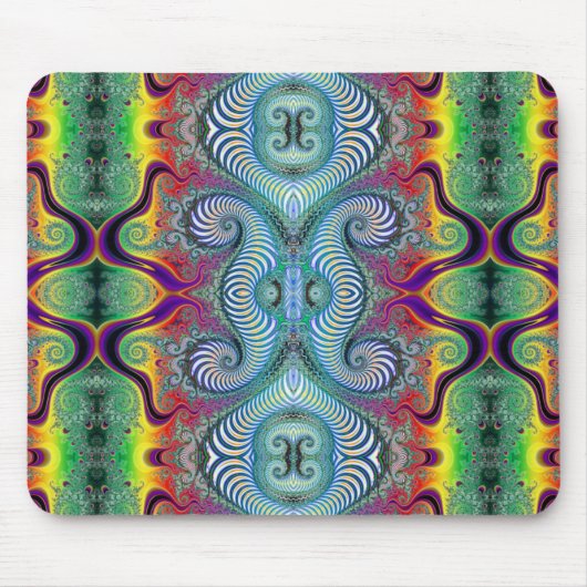 Wurburbo Fraktal-Kunst-Entwurf Mousepad (Vorne)