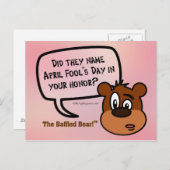 Wurde der Aprilscherz zu deiner Ehre genannt? Postkarte (Vorne/Hinten)