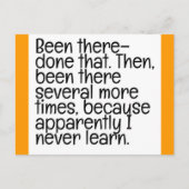 WURDE DORT GETAN, DASS STUPID QUOTES FUNNY SPASS L POSTKARTE (Vorderseite)