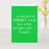 "… würde ein großer Stapel des GELDES ein großes Karte (Gelbe Blume)