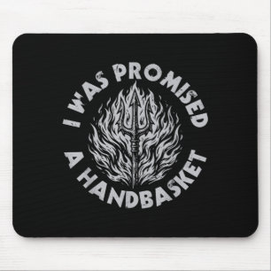 wurde ein Handkorb-Spaß bedrängte Pitchfork Mousepad