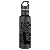 Würde es uns mehr schaden, wenn sie Waffen benutze Edelstahlflasche (Vorderseite)