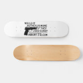 Würde es uns mehr schaden, wenn sie Waffen hätten? Skateboard (Horizontal)