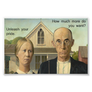 Wurde Grant Wood-Stolz Fotodruck