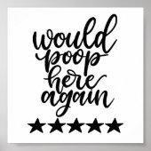 würde hier wieder Print Gekackt Poster (Vorne)