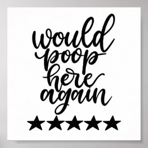 würde hier wieder Print Gekackt Poster