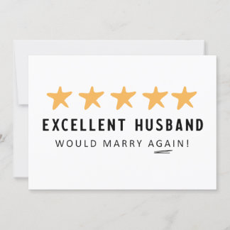 Würde Husband wieder von der Ehefrau Card heiraten Dankeskarte