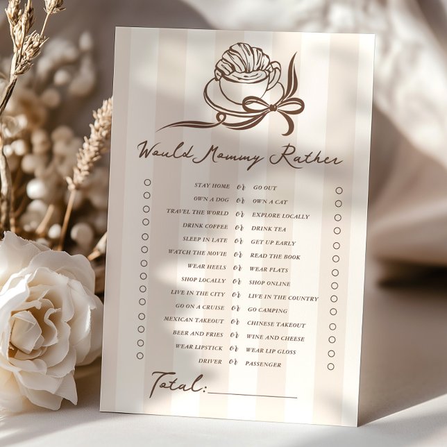 Würde Mami Eher Cafe bebe Bow Baby Shower (Von Creator hochgeladen)