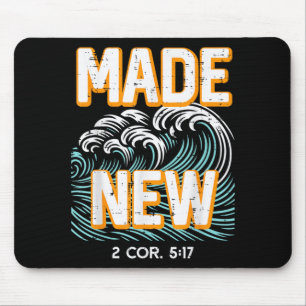 Wurde neu gemacht 2 Kor 5_17 Taufe christliche Män Mousepad