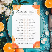 Würde sie eher Aperol Spritz Brautparty Game