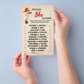 Würde sie eher Baby Firefighter Showspielkarte Flyer (Handgriff)