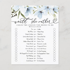 Würde sie eher | Brautparty Game