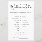 Würde sie eher Brautparty Game (Vorderseite)