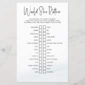 Würde sie eher Brautparty Game Green Wash (Vorderseite)