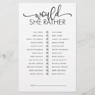 Würde sie eher Brautparty spielen