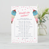 Würde sie eher Brautparty spielen Einladung (Stehend Vorderseite)