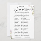 Würde sie eher Brautparty spielen Einladung (Vorderseite)