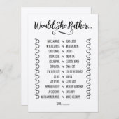 Würde sie eher Brautparty spielen Programm (Vorne/Hinten)