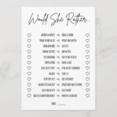 Würde sie eher Brautparty spielen Programm (Vorderseite)