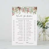 Würde sie eher Brautparty spielen, Winterkiefer? (Stehend Vorderseite)