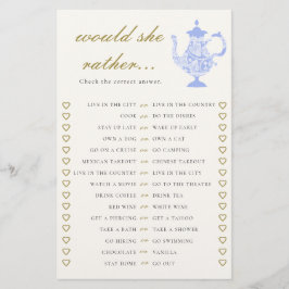 Würde sie eher Bridal Tea China Set Spitzen Elegan Flyer