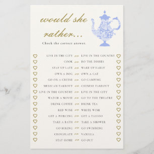 Würde sie eher Bridal Tea China Set Spitzen Elegan Flyer