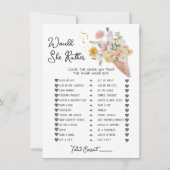 Würde sie eher das Brautparty aufgerissen Einladung (Vorderseite)