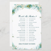 Würde sie eher ein Baby-Dusche-Spiel DRUCKEN? (Vorne/Hinten)