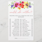 Würde sie eher ein blühendes Brautparty spielen (Vorderseite)