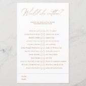 Würde sie eher ein elegantes Spiel mit dem Weißen (Vorderseite)