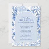 Würde sie eher eine Brautparty-Spielkarte an der K Einladung (Vorderseite)